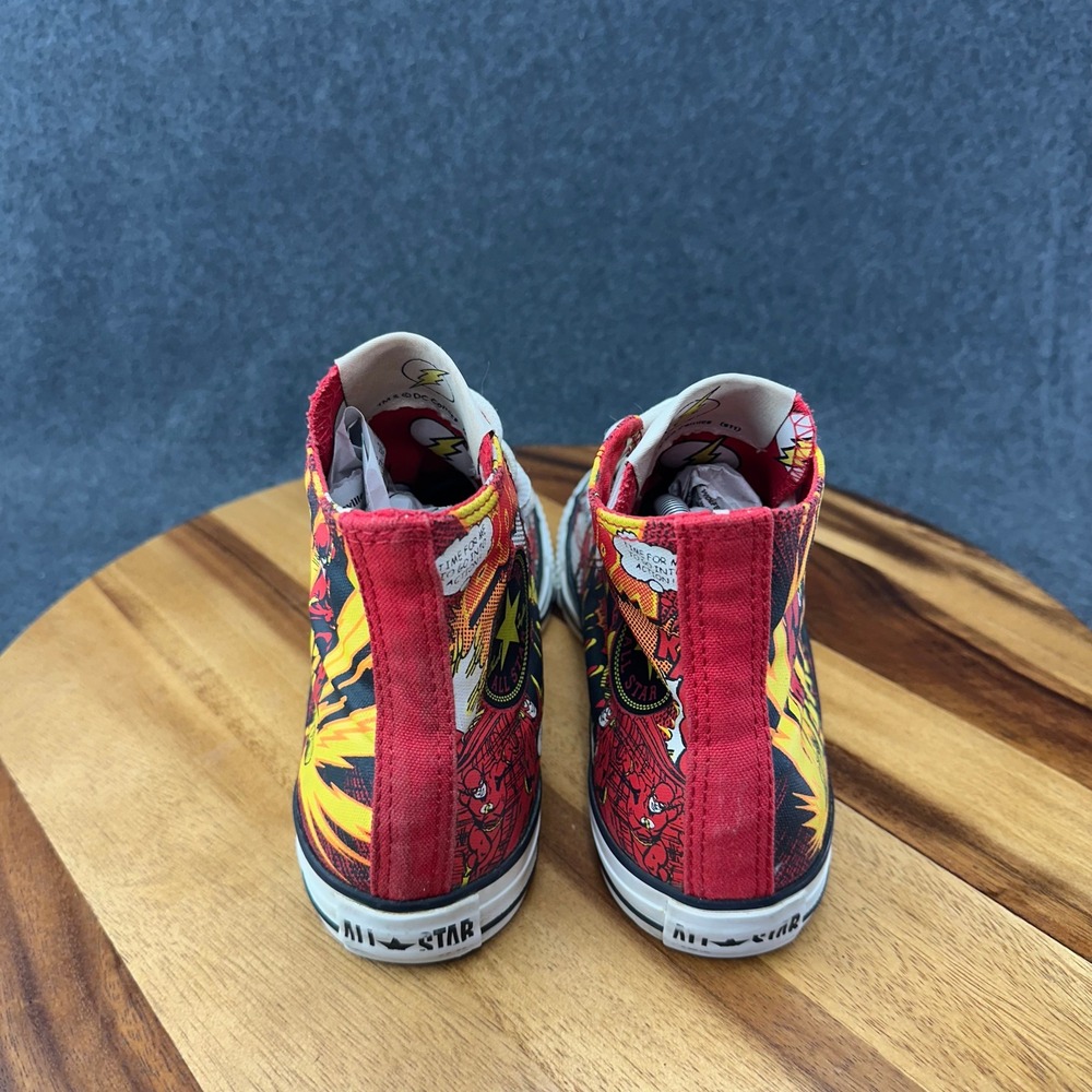 Converse Chuck Taylor All Star DC Comics The Flash High Top Sneakers Womens 8 - Picture 10 of 14